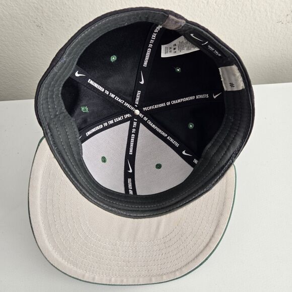 Nike True Notre Dame Clover Logo Baseball Cap Blue Green Hat M/ L Irish Celtics - Picture 6 of 9